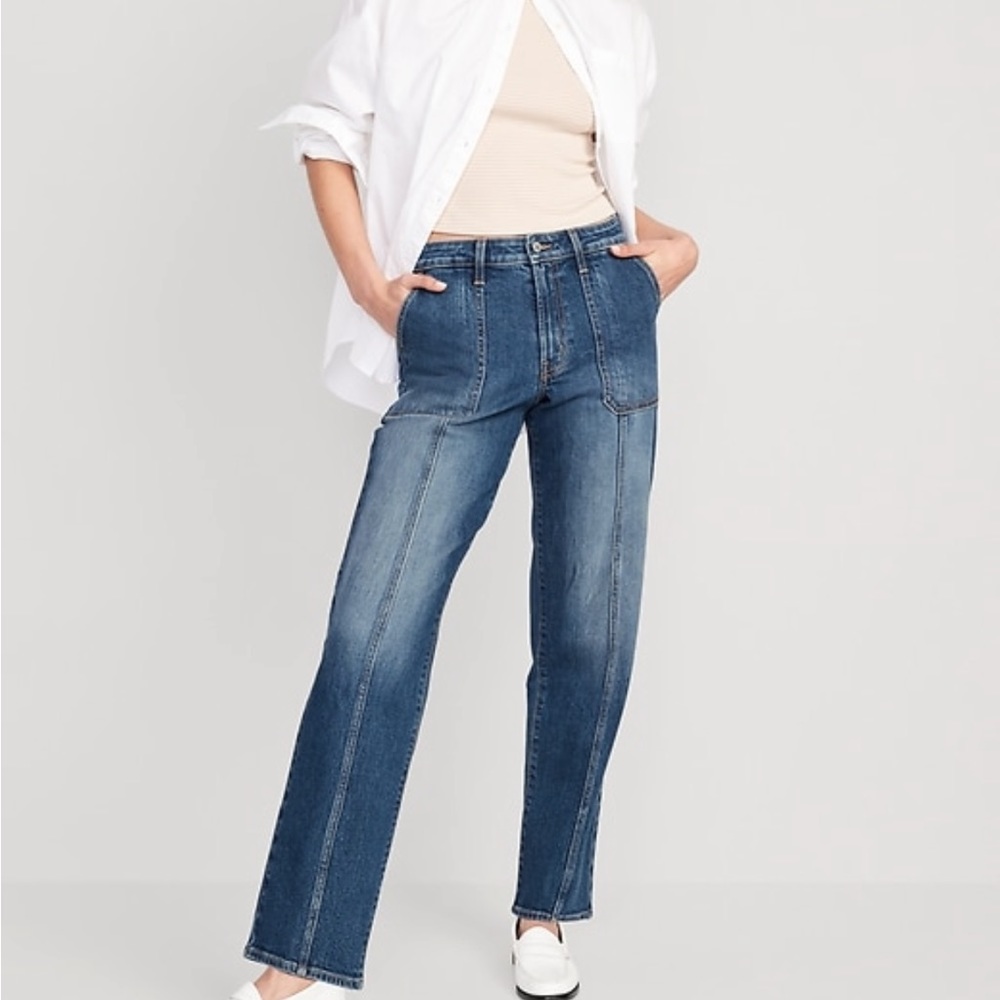 🌸🌼High Waist Utility Jeans